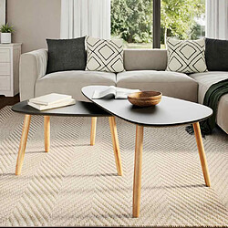 Avis VidaXL Ensemble tables basses - 2 pcs noir