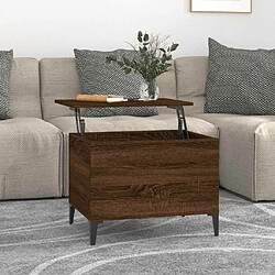 VidaXL Table basse chêne marron 60x44,5x45