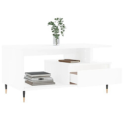 Acheter vidaXL Table basse Blanc
