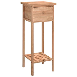 vidaXL Table d'appoint - Bois de noyer