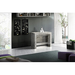 Alter Console table à manger extensible - Gris béton