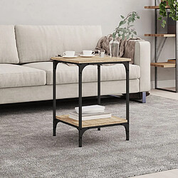vidaXL Table Basse - Chêne Sonoma - 40x40x55 cm
