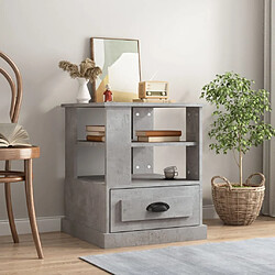 Table d'appoint vidaXL - Gris béton