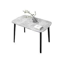 Bestmobilier Table à manger extensible - Gris et noir