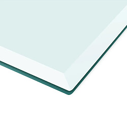 Avis VidaXL Dessus de table carré - Verre trempé