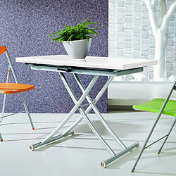 Table basse Philadelphia - Blanc laqué pas cher