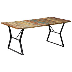 Avis vidaXL Table Salle à Manger - Bois de Récupération