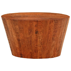 VidaXL Table basse - Bois de manguier brut
