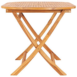 Avis vidaXL Table pliante - Bois de teck
