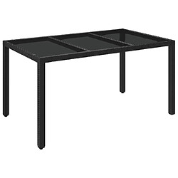 VidaXL Table de jardin - Noir