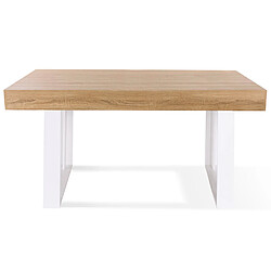 Avis Idmarket MARKET Table PHOENIX 160 Bois/Blanc