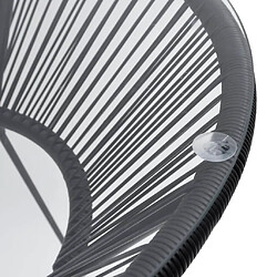 Avis vidaXL Table à manger de jardin - Noir