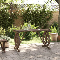 Avis vidaXL Table de jardin 115x55x65 cm Bois de sapin
