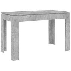 vidaXL Table à manger gris béton - 120x60x76 cm