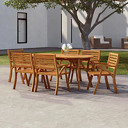vidaXL Table de jardin 200x90x75 cm - Bois d'acacia
