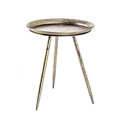 Pegane Table d'appoint ronde - Bronze antique