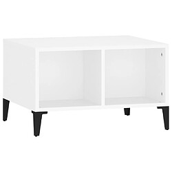VidaXL Table Basse Blanc 60x50x36.5 cm