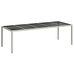 VIDAXL Table de jardin 250x100x75 cm blanc
