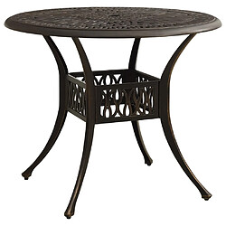 vidaXL Table de jardin en aluminium coulé