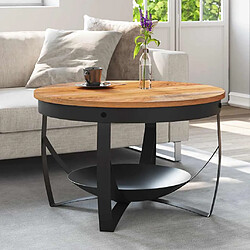 Vidaxl Table basse Ø68 cm Bois d'acacia