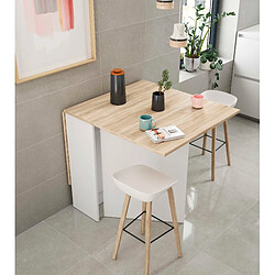 Avis Alter Table à manger pliante - Blanc et chêne