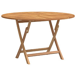 vidaXL Table pliable de jardin - Bois massif de teck