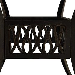Acheter vidaXL Table jardin 90x90 - Aluminium bronze