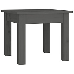 Table basse vidaXL Gris - Bois de pin