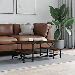 vidaXL Table Basse - Chêne Marron