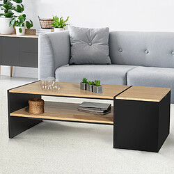 Acheter Idmarket MARKET Table Basse Bar IZIA Bois Noir