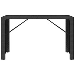 Avis vidaXL Table de bar - Noir
