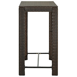 Avis VIDAXL Table de bar de jardin marron