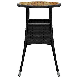 Acheter vidaXL Table de jardin Ø60 cm Noir