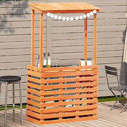 vidaXL Table de bar extérieur Marron 8721012457690
