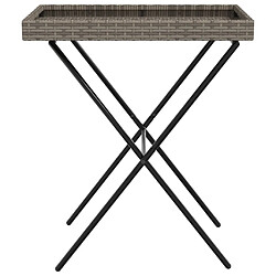 Acheter vidaXL Table pliable 65x40 - Tray Gris