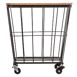 Atmosphera Table coffre industriel Jordi - 39 x H. 43 cm - Marron