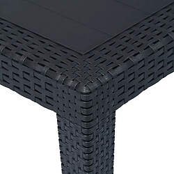Avis Table de jardin vidaXL - Anthracite 150x90x72 cm