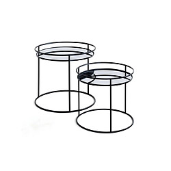 Loungitude - Lot de Tables Basses en Métal