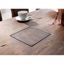 Pegane Table à manger - Chêne laqué Bassano