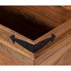 Avis Bois & Chiffons Table basse coffre carrée acacia massif