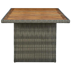 Avis vidaXL Table de jardin Marron