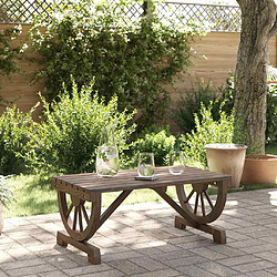 Avis vidaXL Table basse de jardin 90x50x40 cm - Bois de sapin