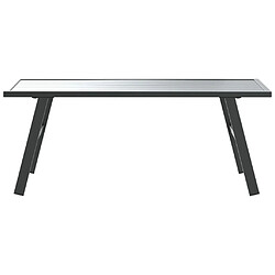 Avis vidaXL Table basse de jardin - Noir
