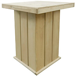 vidaXL Table de bar - Pin imprégné 75x75x110 cm Table de bar extérieure - Bois de pin imprégné contre la pourriture - 75x75x110 cm