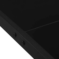 Acheter vidaXL Table de jardin 130x130x72 cm - Acier et Verre - Noir
