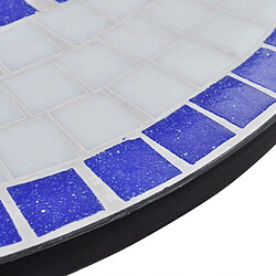 Acheter VIDAXL Table de bistro mosaïque bleu et blanc