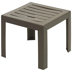 Grosfillex table basse de jardin Miami - Taupe