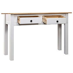 Avis vidaXL Table console Bois de pin blanc