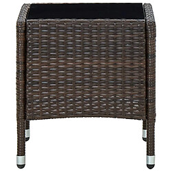 Avis vidaXL Table de jardin 40x40x45 cm - Marron