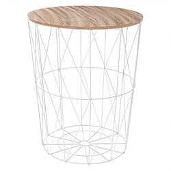 Atmosphera Table d'appoint Kumi - Blanc